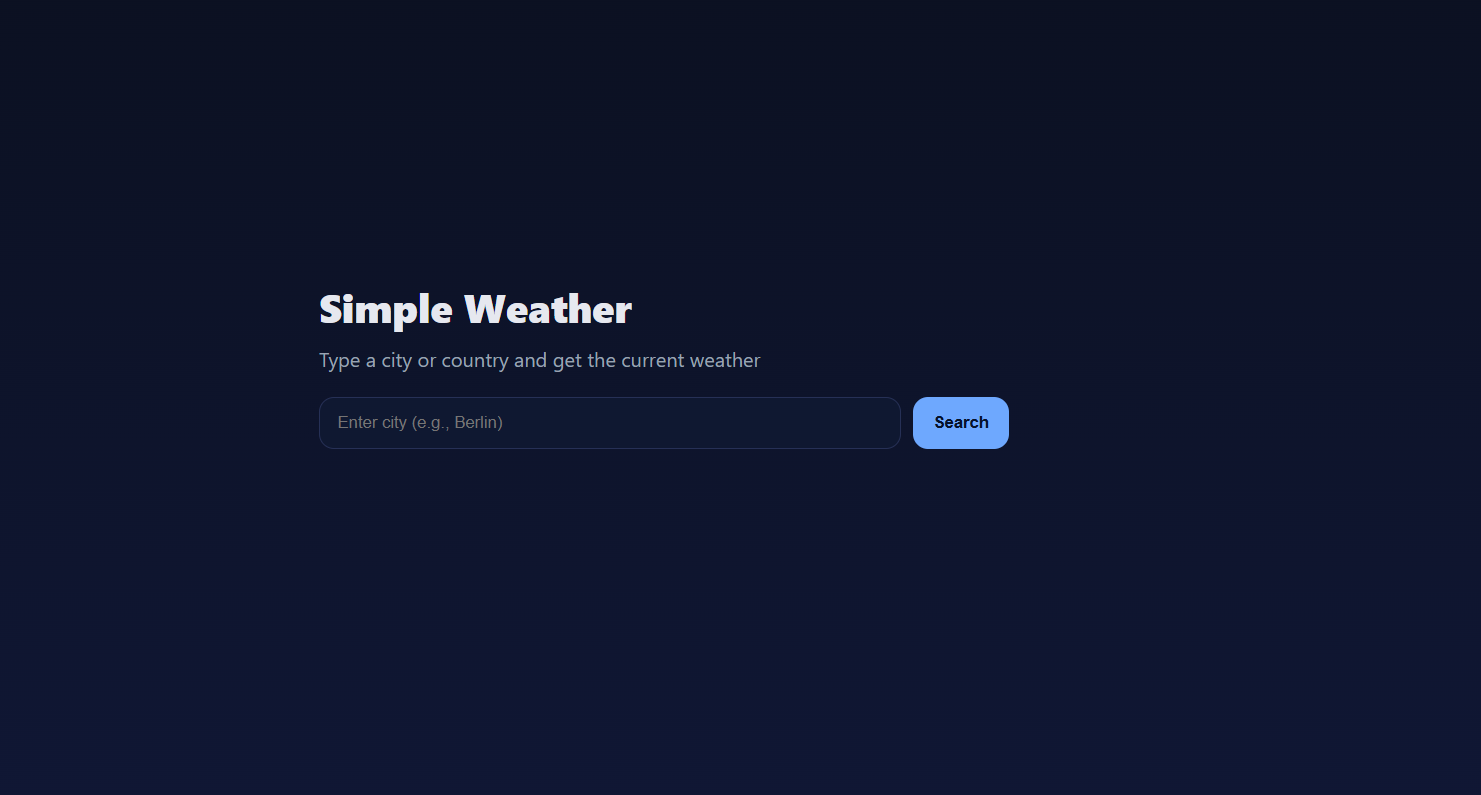 Flask Weather App